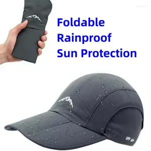 Casquettes de balle chapeau casquette de baseball pour hommes pliable imperméable à l'eau en plein air protection solaire à séchage rapide femmes à la mode au printemps et en été