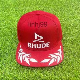 Ball Caps hoed RHUDE doodle Fashion design bloemen Straat Baseball Cap Ball Caps voor Man Vrouw Verstelbare Emmer Hoed Mutsen Dome A762Q92RJ9