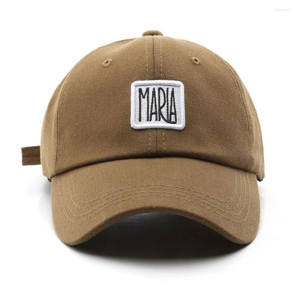 Gorras de bola Sombreros para hombres Carta Bordado Gorra de béisbol Cool Casual Salir Protector solar Mujeres Algodón Suave Top Peaked Hat Pareja