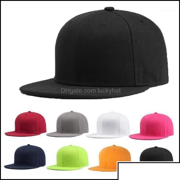 Gorras de béisbol Sombreros Bufandas Guantes Moda Aessories Ly Deportes Gorra de béisbol En blanco Liso Sólido Snapback Golf Sombrero de calle Hombres Mujeres1 Drop De Dhy8A