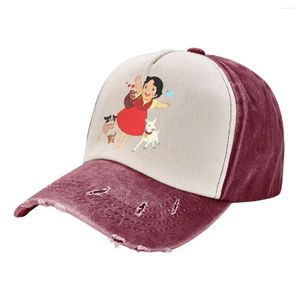 Kogelcaps Heidi Het meisje van Alps Baseball geit anime Divered Washed Hat Casual Outdoor Activities Fit Snapback Cap