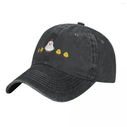 Ball Caps Hen et Chicks Cowboy Hat en hip hop mignon chapeaux pour hommes anime féminins