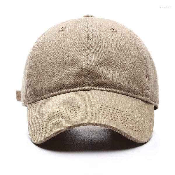 Gorras de béisbol de alta calidad para hombres y mujeres moda algodón Color sólido sombrero lavable Casual Snapback al por mayor