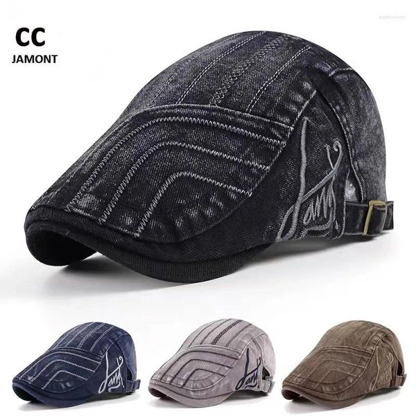 Capes à balle de haute qualité Baseball Cap Hommes quatre saisons lavés denim pur coton chapeau printemps automne lointain soleil béret classique mâle