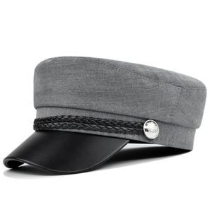 Ball Caps Haute Qualité Casual Militaire Homme Femme Coton Béret Chapeaux Plats tain Trucker Vintage Noir Sport Papa Os Mâle 230321