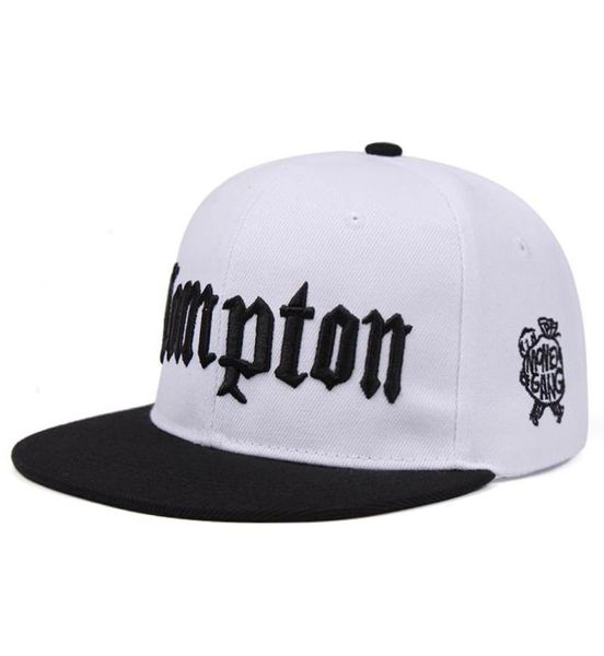 Ball Caps de haute qualité compton broderie Baseball Cap Hip Hop Snapback Flat Fashion Sport Hat pour Unisex Ajustement Dad Hats9714783