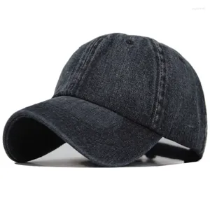 Ball Caps Hoge Kwaliteit Denim Baseball Cap Mannen Vrouwen Jeans Pet Plain Bone Hoed Gorras Casual Blank Vader Mannelijke Hoeden