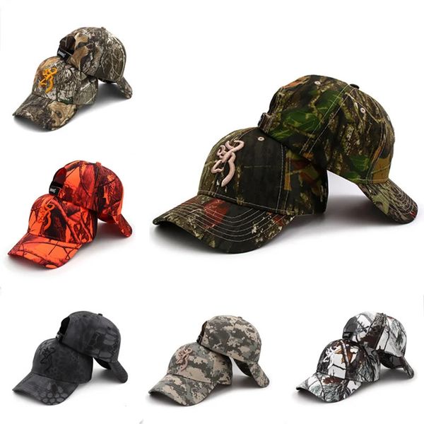 Casquettes de baseball Haute qualité broderie camouflage casquette de baseball hommes femmes sports de plein air jungle chasse randonnée pêche adulte mode chapeau de soleil 231216