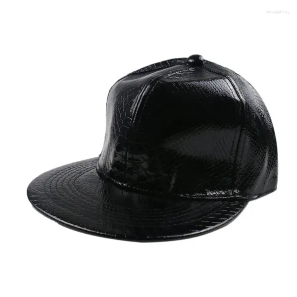 Casquettes de baseball Casquette en cuir de haute qualité pour hommes Solide Hiver Pu Baseball Marque Snapback Chapeau Os Masculino Ajusté Chapeaux