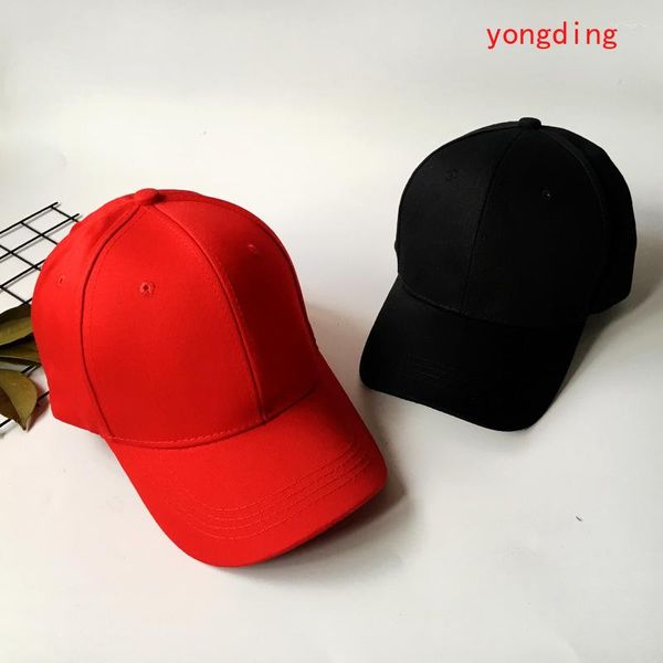 Gorras de béisbol de alta calidad simples en blanco ajustables sombreros de béisbol Hip Hop para hombres y mujeres calle Casual Unisex sombrero al por mayor
