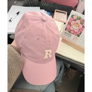 Gorras de bola de alta calidad blanco rosa gorra de béisbol femenino coreano rosa polvo pequeña cara streetwear pip boy basket homme 230830