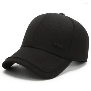 Casquettes à billes Capuche de baseball d'hiver de haute qualité pour hommes avec extérieur épaississeur chaud snapback vieux papa chapeau hip hop chapeaux gorras