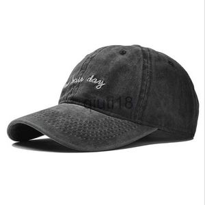 Casquettes de baseball de haute qualité coton lavé mauvais cheveux jour réglable couleur unie casquette de baseball unisexe couple casquette mode papa chapeau snapback cap x0927