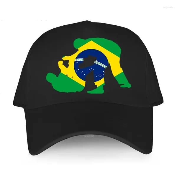 Gorras de bola Hip Hop Gorra de béisbol para hombre Casual Sólido Sombrero para el sol Brasileño Jiu Jitsu Gráfico divertido Verano Sombrero femenino Unisex Estilo clásico