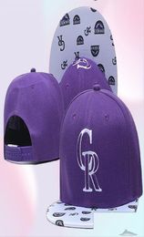 Ball Caps Hiphop Rockies CR Letter Bone Aba Reta New Fashion Snapback Chapeaux Sport Baseball Men Femmes 267X ACCESSOIRES DE DÉPLACE DE LA DROIT 7853096