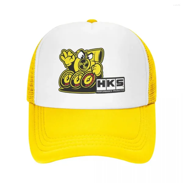 Ball Caps HKS Evolution Power Racing Spec R JDM Trucker Hat Unisex Sun Sports Breatable Mesh Mesh Baseball Tap Washable