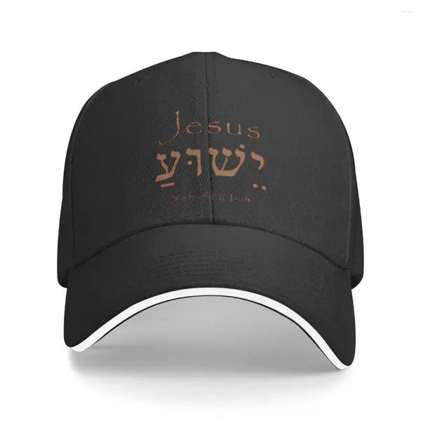 Gorras de bola Nombre santo Jesucristo Yeshua Hombres Béisbol Gorra con pico Sombrero para el sol Sombrero a prueba de viento