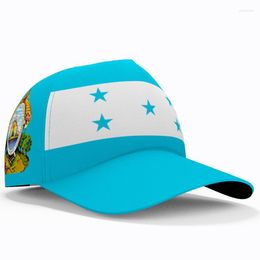 Ball Caps Honduras Baseball Cap Gratis 3D Custom Made Hoed Naam Nummer Team Logo Hn Hoeden Land Reizen Spaanse Natie Hondurese Vlag Hoofddeksels