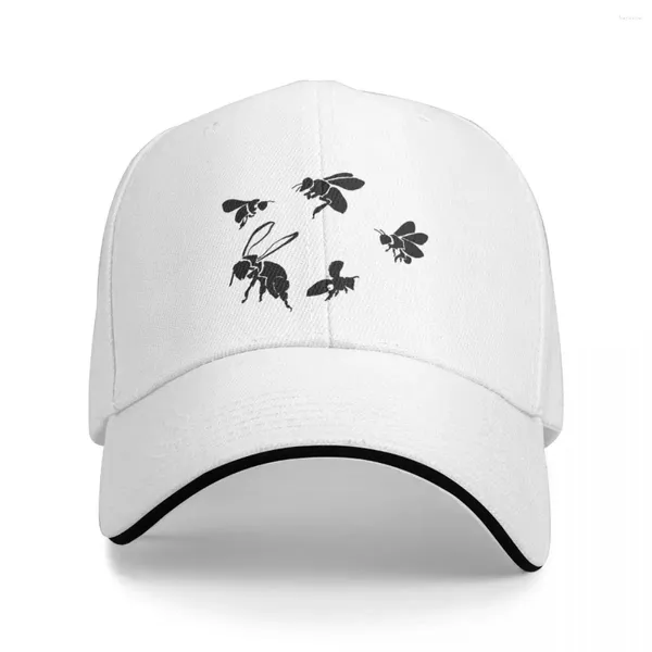 Gorras de bola Abejas de miel (negro) Gorra de béisbol Marca Hombre Sombrero para niños Sombreros de mujer de lujo Hombres