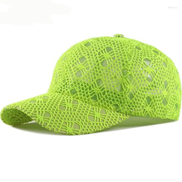 Casquettes de baseball HT2534 respirant été pour femmes papa chapeaux solide dentelle casquette de Baseball dames décontracté chapeau de soleil Style coréen 6 panneaux