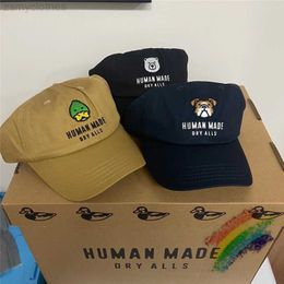 Ball Caps Human Made Baseball Cap Men Women 1 1 Hoge kwaliteit geborduurde mens gemaakt hoeden verstelbare vaste petten