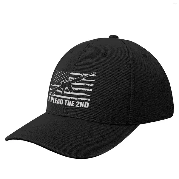 Gorras de béisbol I Plead The 2nd Enmienda Camiseta Camisa Derechos de arma AR-15 Bandera 2A EE. UU. American F Gorra de béisbol