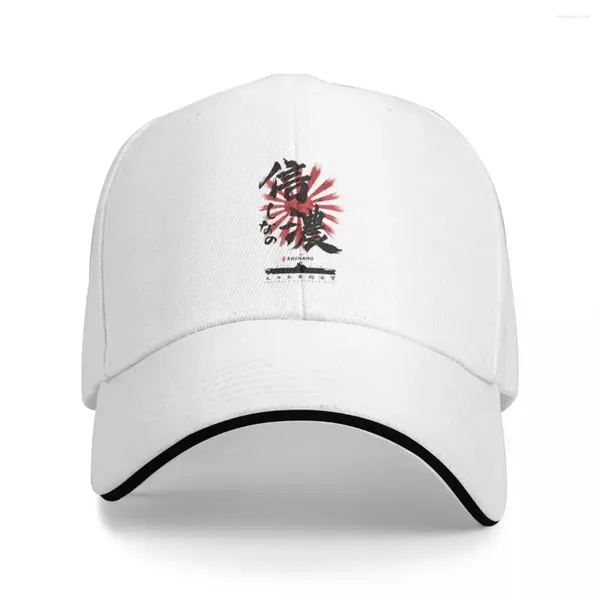 Gorras de bola IJN Shinano Carrier Caligrafía Gorra de béisbol Cosplay Rugby Hood Sombrero vintage para niñas Hombres