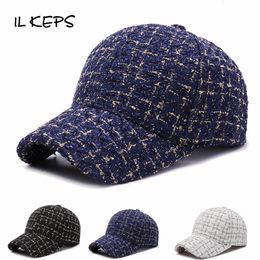 Casquettes de balle Il Keps Chapeau d'hiver Femmes Casquette de baseball Top Kpop Dames Grace Fil d'or pour femme HipHop Plain Denim BQM219 231120