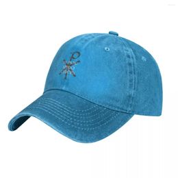 Ball Caps IN HOC SIGNO VINCES Chi Rho Christogram Baseball Cap Kerst Hoeden Sport Dames Hoed Heren