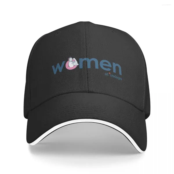 Casquettes de baseball Indigo Logo du réseau pour femmes Casquette de baseball Chapeaux de camionneur Chapeau de luxe Homme Hommes