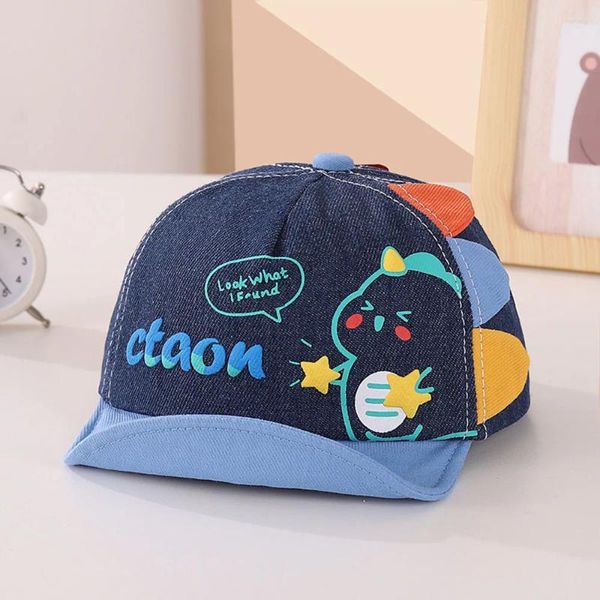 Gorras de bola Ins Sombrero de bebé Coreano Primavera Otoño Sombreros de mezclilla Soft Brim Peaked Cap Boys Girls Travel Béisbol para niños 5-24 meses