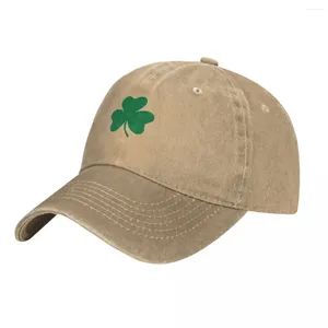 Ball Caps Irish Shamrock Baseball Cap Lucky Logo Hip Hop Casual gewassen hoeden vrouwelijke straatstijl