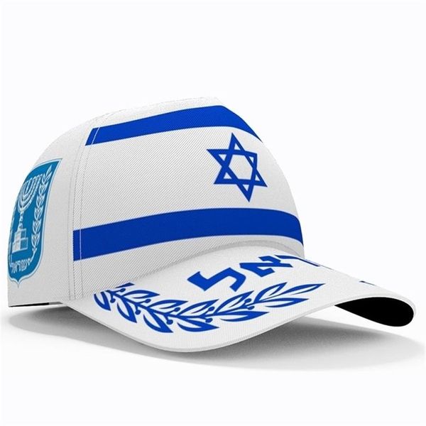 Ball Caps Israel Baseball Cap 3D Custom Made Name Team il Hat Isr Country Travel Arabe Nation Judaïsme Hébrew Arab Flag Headg217H