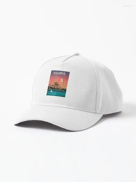 Gorras de béisbol ESTAMBUL: Gorra con impresión de publicidad de viajes y turismo vintage