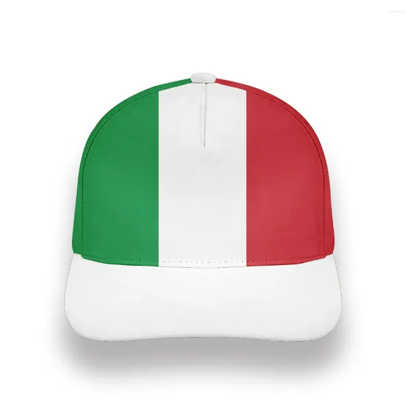 Bola gorra italia hat bricolaje gratis nombre de nombre personalizado Po ita Nation Flag It Italian Country Italia College Print Logotipo de texto Capilla de béisbol
