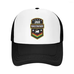Ball Caps Jah Rastafari Rasta Lion of Judah1 Trucker Chaps Mesh Net Baseball Cap pour hommes Kpop Snapback Snapback Streetwear