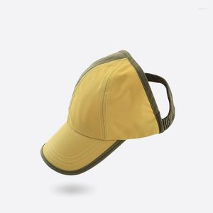 Casquettes de balle JAMONT marque mode Casquette femmes été demi vide haut parasol Baseball Sports de plein air Tennis chapeau visière Casquette