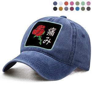 Gorras de bola Estética japonesa Rosa Gorra de béisbol Sombrero para el sol Papá Camionero Hueso Sombreros sólidos Mujer Hombre Snapback Boinas Casquette