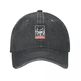 Caps à balle anime japonais berserk tripes de baseball vintage en détresse en détresse casquette snapback caisse unisexe style d'été extérieur chapeaux cadeaux