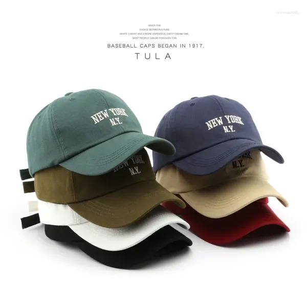 Gorras de bola Japonés Femenino Primavera / Verano Carta Moda Sombrero de béisbol Masculino Bordado Hip Hop Al aire libre Estudiante Pareja Hat2023