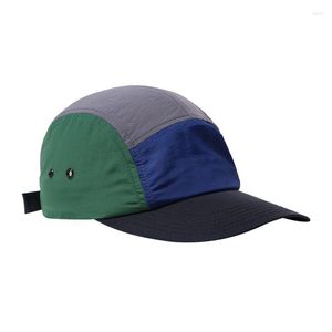 Casquettes de baseball japonais hommes et femmes été cinq pages chapeau Patchwork haut rond réglage alpinisme extérieur Baseball