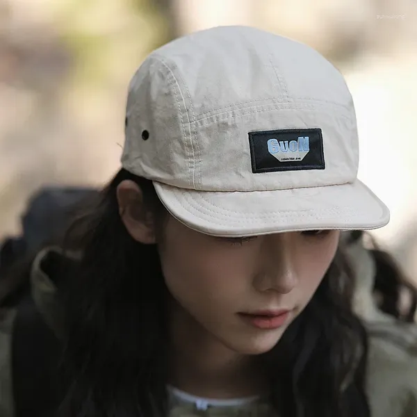 Gorras de béisbol Gorra de béisbol japonesa de cinco paneles de ala suave para hombres y mujeres Montañismo al aire libre Gorra deportiva de ala corta de secado rápido