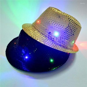 Ball Caps Jazz Hat All Match Unisex High Brightness Lamp Beads