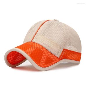 Gorras de bola Kagenmo Protector solar al aire libre Sombra Sombrero para niños Malla de verano Gorra de béisbol Moda Fresco Niño y niña 48-52 cm