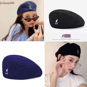 Bal Caps Kangoeroe Baret voor Zomer Dunne Kangol Britse Retro Schilder Getijden Mesh Pet Mannen Ins Hoed Vrouwen Gorros mujer Q0703