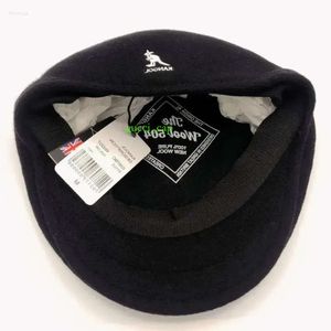 Casquettes de baseball KANGOL Style américain kangourou haute qualité véritable laine avant chapeau peintre français automne et hiver béret hommes femmes chapeaux