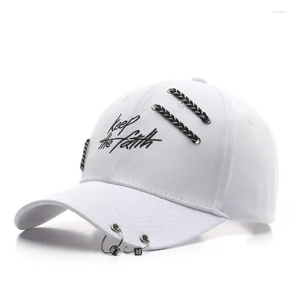 Casquettes de baseball Gardez la foi Snapback Cap Homme Femme Bague Chaîne Baseball Chapeau Cool Fahion Cyclisme Danse Coton Sunhat Chapeaux Pour Hommes