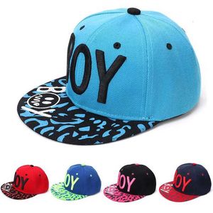 Ball Caps Kids Boy Letter Broidered Hip Hop C Unisexe Snback C Baby Flat Trucker Baseball C Sun Hat For Girls Dance J240506