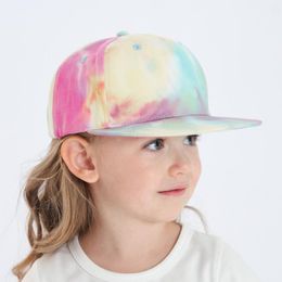 Ball Caps Kids Fashion Tie-Dye Hip-Hop Baseball Cap de baseball extérieur Représent Trend Casual Sports Hat pour 2 à 5 ans Ball