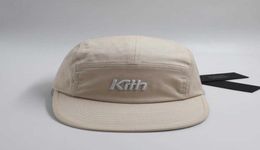 Kogelcaps kith 5 paneelkamp verstelbare hippe hiphop voor mannen dames papa hoed casual zon vizier outdoor1753041